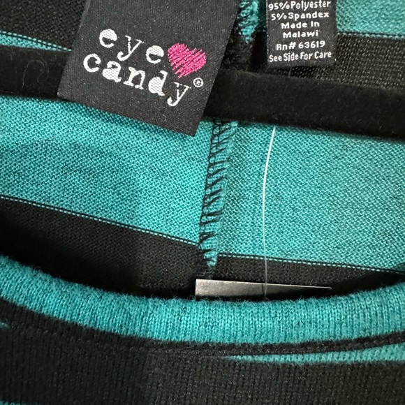 * NWT STRIPED DOLMAN 3/4 SLEEVE SWEATER PLUS SIZE: 3X - Picture 5 of 6